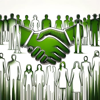 DALL·E 2024-02-19 16.44.48 - An image that incorporates human elements, such as a handshake or a diverse group of people, to symbolize partnership and trust. The background should DALL·E 2024-02-19 16.44.48 - An image that incorporates human elements, such as a handshake or a diverse group of people, to symbolize partnership and trust. The background should